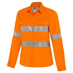 WS Workwear Koolflow Womens Hi-Vis Shirt with Reflective Tape